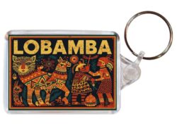 Lobamba - Eswatini - Artistic Double Sided Large Keyring 26E1