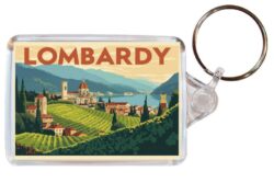 Lobarday - Italy - Artistic Double Sided Large Keyring 26I1