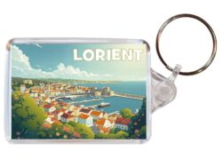 Lorient - France - Artistic Double Sided Large Keyring 26F1
