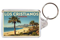 Los Cristianos - Tenerife- Artistic Double Sided Large Keyring 26S1