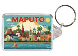 Maputo - Artistic Double Sided Large Keyring 26M1