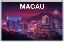 Macau - Artistic Jumbo Fridge Magnet 26C1