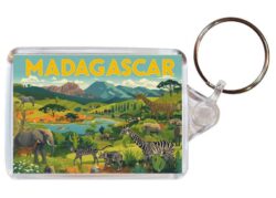 Madagascar - Artistic Double Sided Large Keyring 26M1
