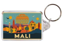 Mali - Artistic Double Sided Large Keyring 26M1