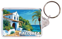Mallorca - Spain - Artistic Double Sided Large Keyring 26S1