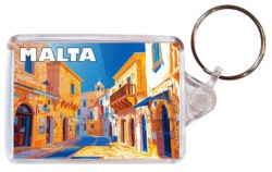 Malta - Artistic Double Sided Large Keyring 26M1