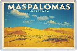 Maspalomas - Gran Canaria - Artistic Jumbo Fridge Magnet 26S1