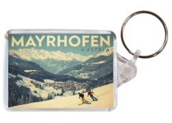 Mayrhofen - Austria - Artistic Double Sided Large Keyring 26A1