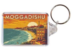 Mogadishu - Somalia - Artistic Double Sided Large Keyring 26S1