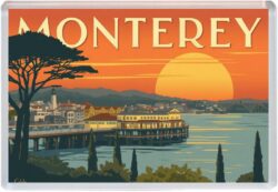 Monterey - USA - Artistic Jumbo Fridge Magnet 26US1