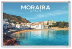 Moraira - Spain - Artistic Jumbo Fridge Magnet 26S1