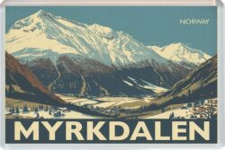 Myrkdalen - Norway - Artistic Jumbo Fridge Magnet 26N1