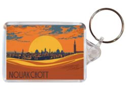 Nouakchott - Mauritania - Artistic Double Sided Large Keyring 26M1