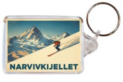 Narvikfjellet - Norway - Artistic Double Sided Large Keyring 26N1