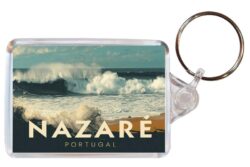 Nazare - Portugal - Artistic Double Sided Large Keyring 26P1