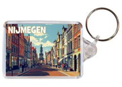 Nijmegen - Artistic Double Sided Large Keyring 26H1