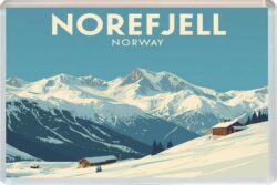Norefjell - Norway - Artistic Jumbo Fridge Magnet 26N1