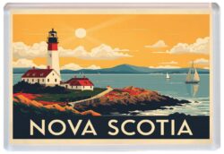 Nova Scotia - Canada - Artistic Jumbo Fridge Magnet 26C1