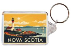 Noca Scotia - Canada - Artistic Double Sided Large Keyring 26C1