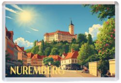 Nuremberg - Germany - Artistic Jumbo Fridge Magnet 26G1