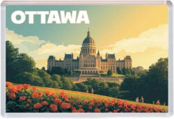 Ottawa - Canada - Artistic Jumbo Fridge Magnet 26C1