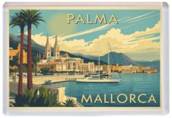 Palma - Mallorca - Artistic Jumbo Fridge Magnet 26S1