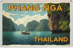 Phang Nga - Thailand - Artistic Jumbo Fridge Magnet 26T1