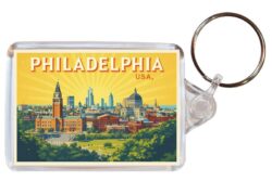 Philadelphia - USA - Artistic Double Sided Large Keyring 26US1