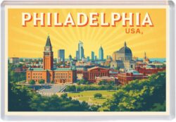 Philadelphia - USA - Artistic Jumbo Fridge Magnet 26US1