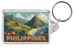 Philippines - Artistic Double Sided Large Keyring 26P1