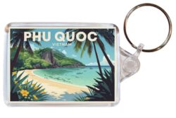 Phu Quoc - Vietnam - Artistic Double Sided Large Keyring 26V1