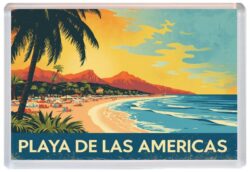 Playa de las Americas - Tenerife - Artistic Jumbo Fridge Magnet 26S1