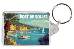 Port de Soller - Mallorca - Artistic Double Sided Large Keyring 26S1