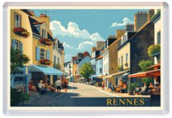 Rennes - France - Artistic Jumbo Fridge Magnet 26F1
