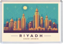 Riyadh - Saudi Arabia - Artistic Jumbo Fridge Magnet 26SA1