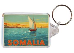 Somalia - Artistic Double Sided Large Keyring 26S1