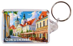 Szekesfehervar - Hungary - Artistic Double Sided Large Keyring 26H1