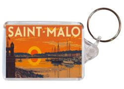 Saint-Malo - France - Artistic Double Sided Large Keyring 26F1