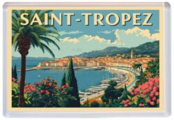 Saint-Tropez - France - Artistic Jumbo Fridge Magnet 26F1
