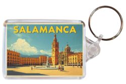 Salamanca - Spain - Artistic Double Sided Large Keyring 26S1