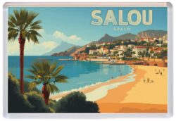 Salou - Spain - Artistic Jumbo Fridge Magnet 26S1