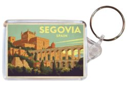 Segovia - Spain - Artistic Double Sided Large Keyring 26S1