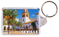 Seville - Spain - Artistic Double Sided Large Keyring 26S1