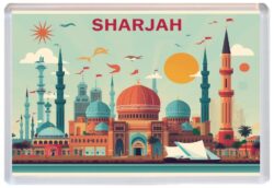 Sharjah - UAE - Artistic Jumbo Fridge Magnet 26UAE1
