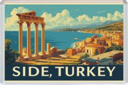 Side - Turkey - Artistic Jumbo Fridge Magnet 26T1