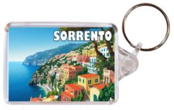 Sorrento - Italy - Artistic Double Sided Large Keyring 26I1