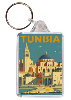 Tunisa - Artistic Double Sided Large Keyring 26T1