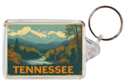Tennessee - USA - Artistic Double Sided Large Keyring 26US1