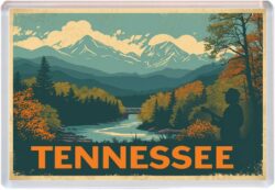 Tenessee - USA - Artistic Jumbo Fridge Magnet 26US1