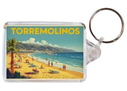 Torremolinos - Spain - Artistic Double Sided Large Keyring 26S1